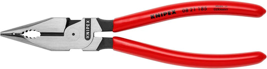 KNIPEX Tools 08 21 185 Needle-Nose Combination Pliers, 7-1/4"