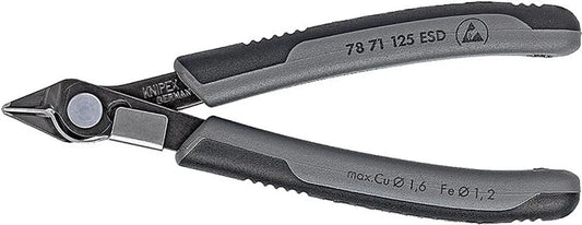 KNIPEX 78 71 125 ESD Electronic Super-Knips Comfort Grip, 5-Inch with Lead Catcher