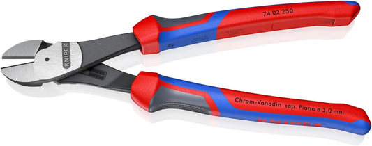 Knipex 7402250 10-Inch High Leverage Diagonal Cutters - Comfort Grip