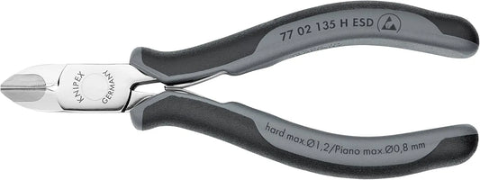 KNIPEX Tools 77 02 135 H ESD Electronics Diagonal Cutters, Carbide Cutting Edges, 5.25-Inch