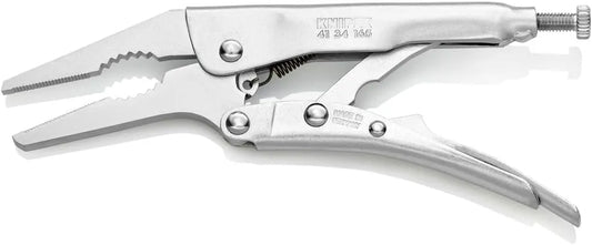KNIPEX - 41 34 165 Knipex Tools LP - 4134165 6-1/4" Grip Pliers w/Long, Narrow Jaw, Nickel Plated