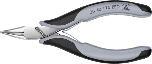 KNIPEX 35 42 115 ESD Angled Half Round Tips Electronics Pliers