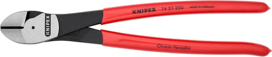 KNIPEX Tools KNIPEX 74 21 250 High Leverage Angled Diagonal Cutters