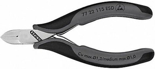 KNIPEX Tools 77 22 115 Electronics Diagonal Cutter, 4.5-Inch
