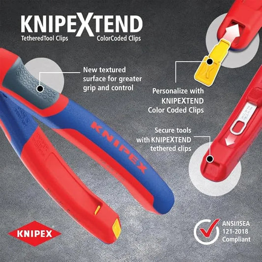 KNIPEX 97 72 180 Comfort Grip Crimping Pliers For Cable Links