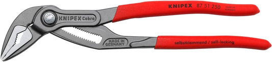 KNIPEX 87 51 250, 10 in. Cobra® ES Pliers, Capacity 1-1/2 in.